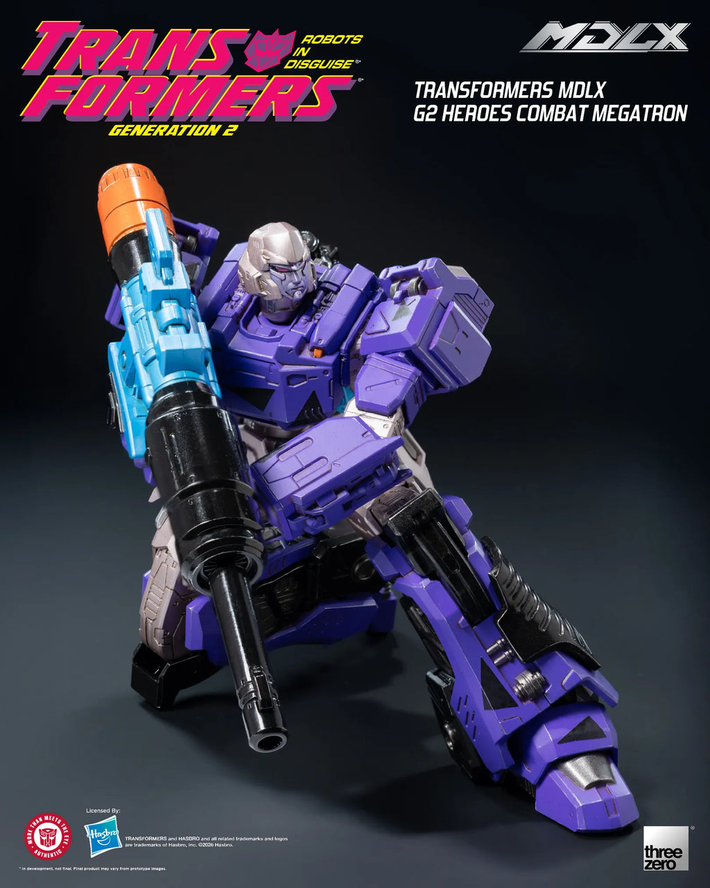 SDCC 2026 ThreeZero Transformers G2 Heroes Combat Megatron MDLX Action Figure Exclusive
