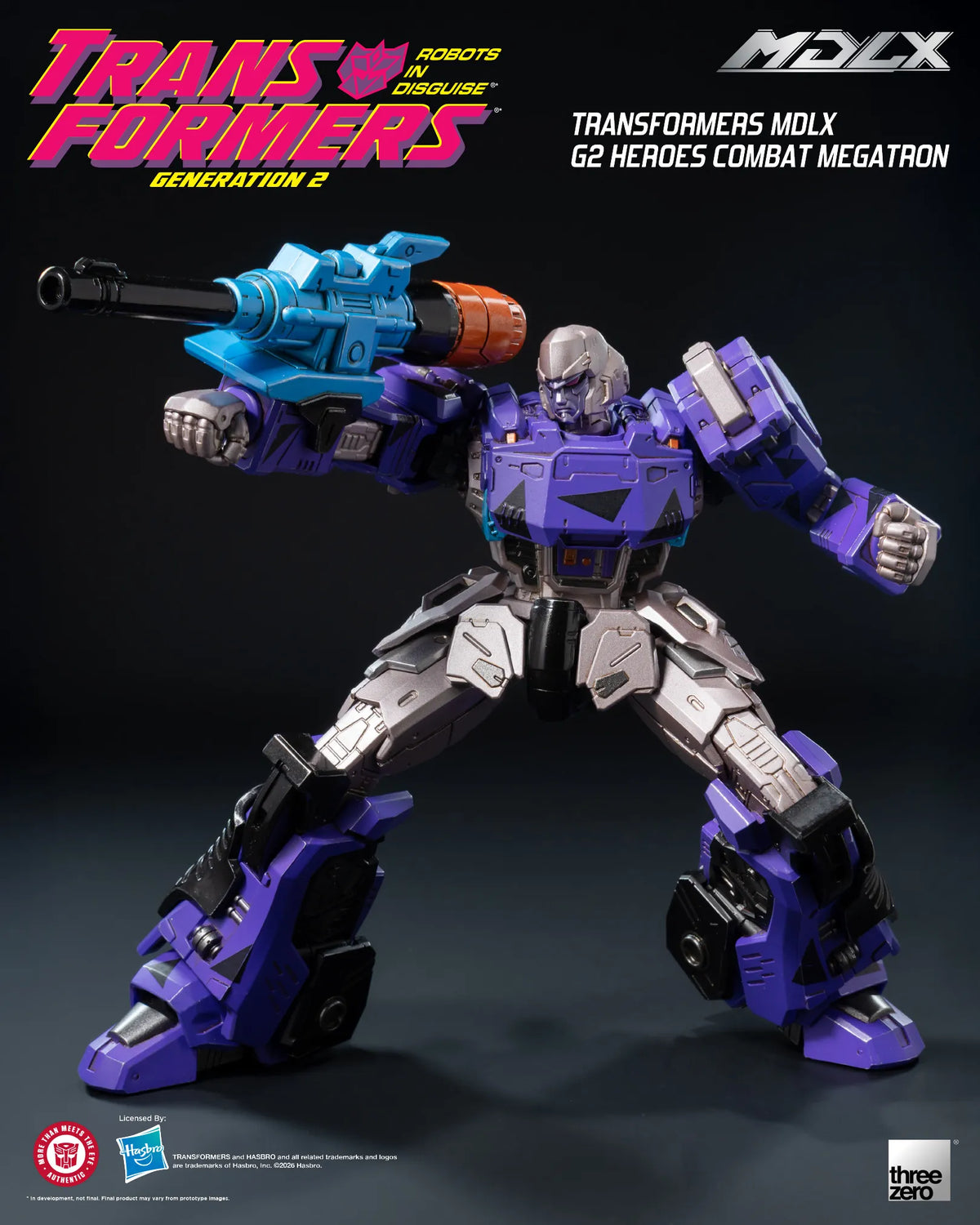 SDCC 2026 ThreeZero Transformers G2 Heroes Combat Megatron MDLX Action Figure Exclusive