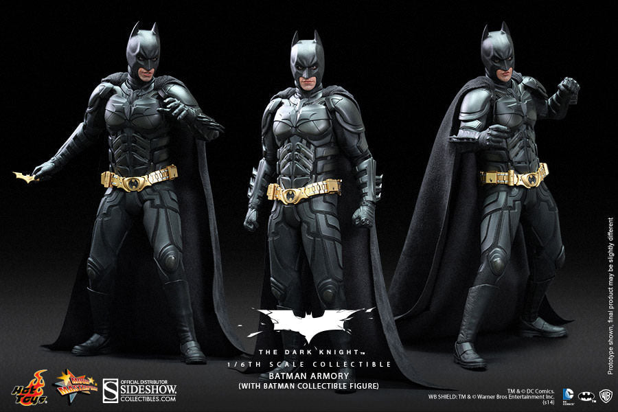 Hot Toys Batman Armory with Bruce Wayne and Alfred 12 Inch 1/6 Scale Action Figure MMS236