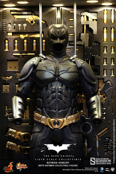 NO MAILER BOX - Hot Toys Batman Armory with Batman 12 Inch 1/6 Scale Action Figure MMS234