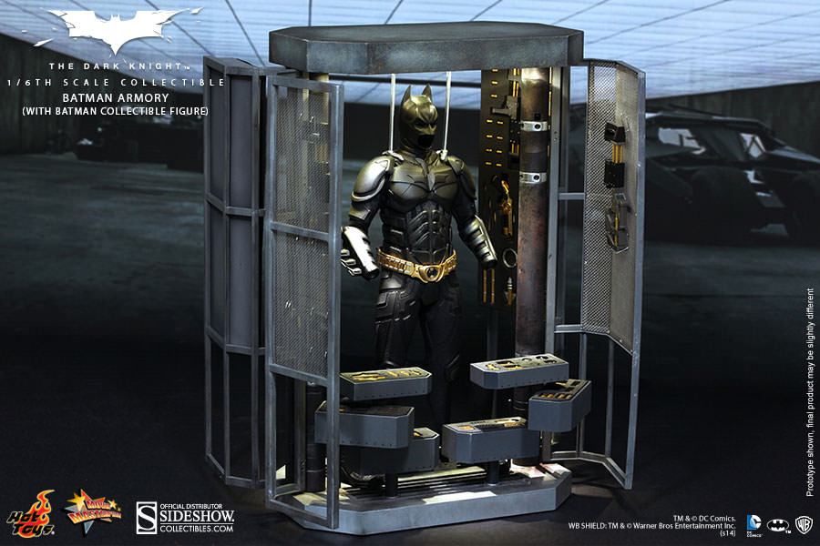 Hot Toys Batman Armory with Bruce Wayne and Alfred 12 Inch 1/6 Scale Action Figure MMS236
