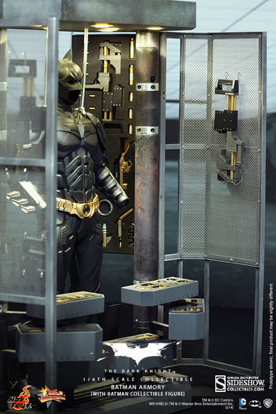 NO MAILER BOX - Hot Toys Batman Armory with Batman 12 Inch 1/6 Scale Action Figure MMS234