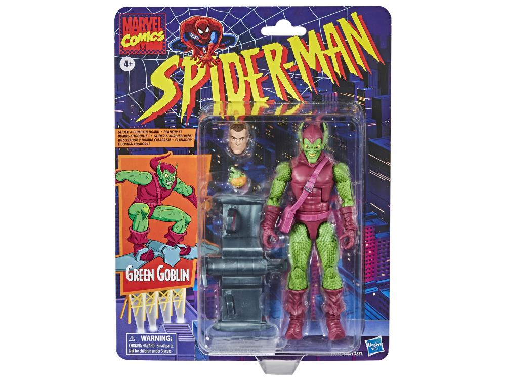 Marvel Legends Vintage Retro Series Spider-Man Green Goblin Action Figure