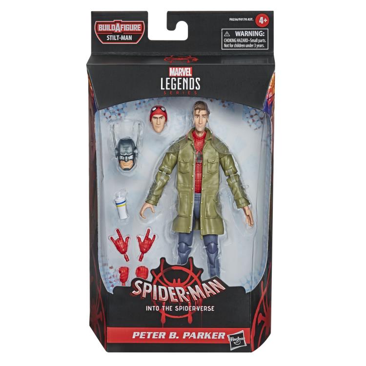 Marvel Legends Spider-man Into the Spider-Verse Wave Peter B. Parker (Stilt-Man BAF)
