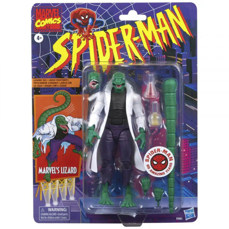 Marvel Legends Vintage Retro Series Spider-Man Lizard Action Figure