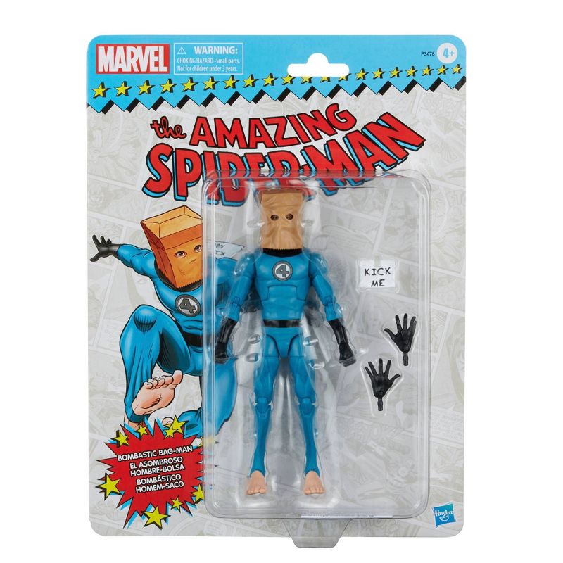 Marvel Legends Vintage Retro Series the Amazing Spider-Man Bombastic Bag-Man Action Figure