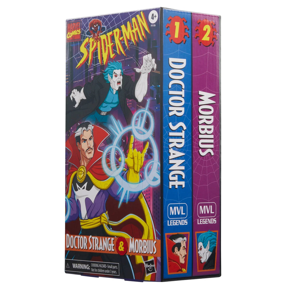 Marvel Legend VHS 90's Spider-Man The Animated Series Doctor Strange and Morbius Action Figure