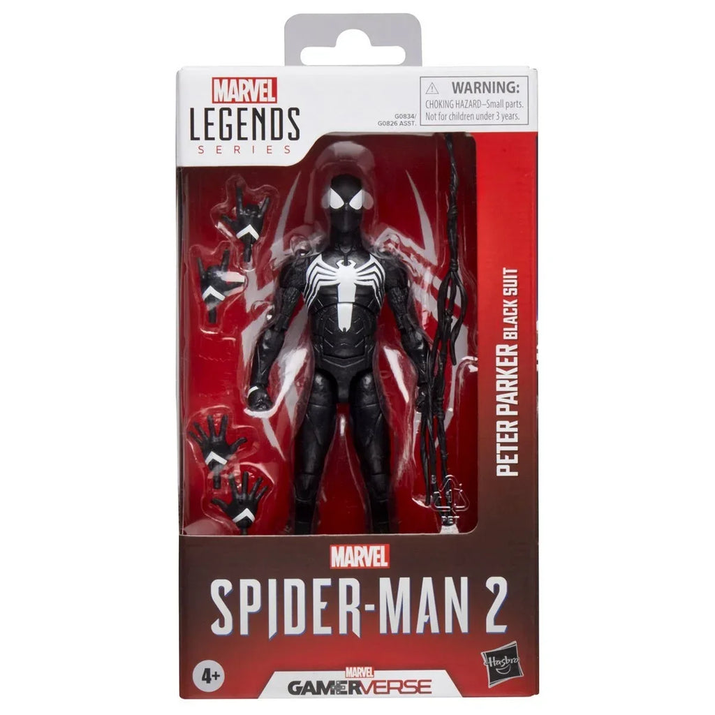 Marvel Legends Gamerverse Spider-Man 2 Peter Parker Black Suit Action Figure