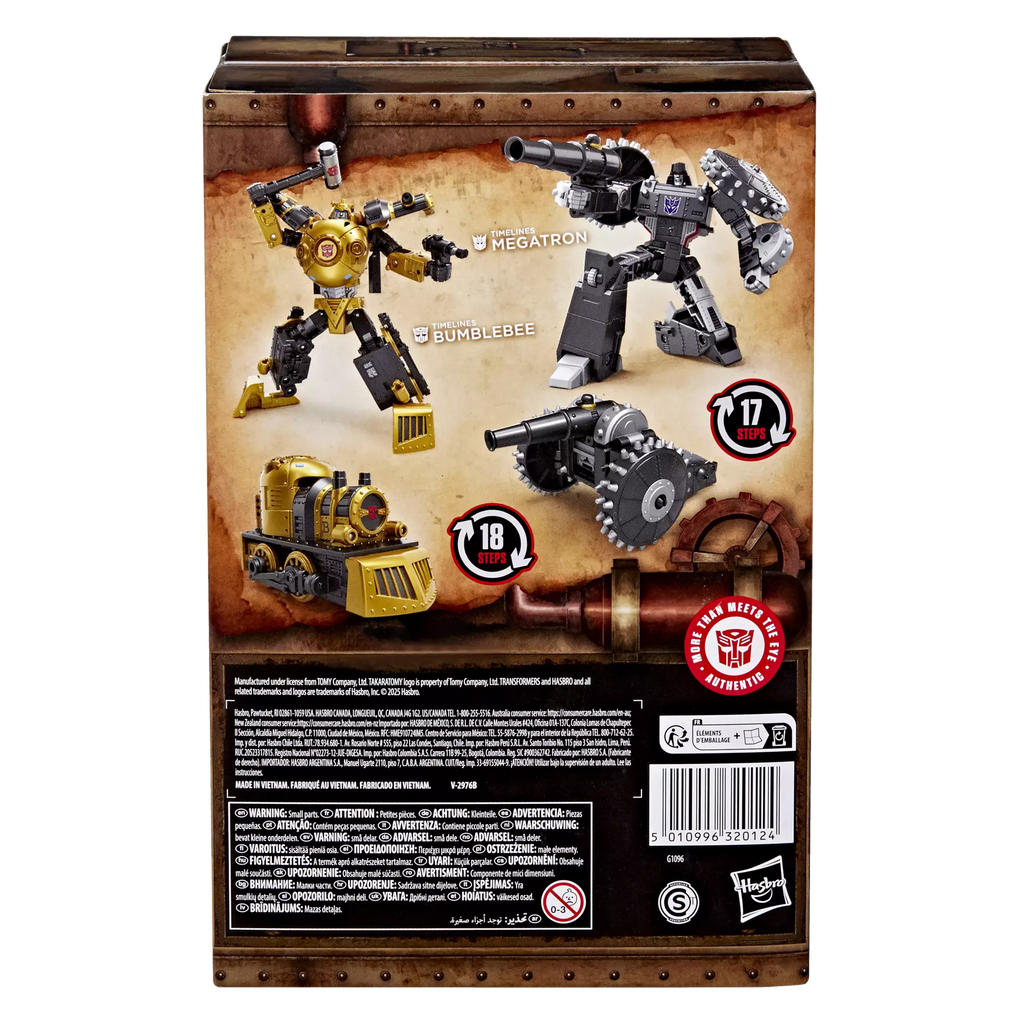 Transformers Hearts of Steel Timelines Comic Edition Megatron and Timelines Bumblebee Action Figure Exclusive