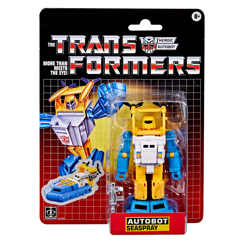 Transformers G1 Retro Carded Autobot Seaspray Action Figure
