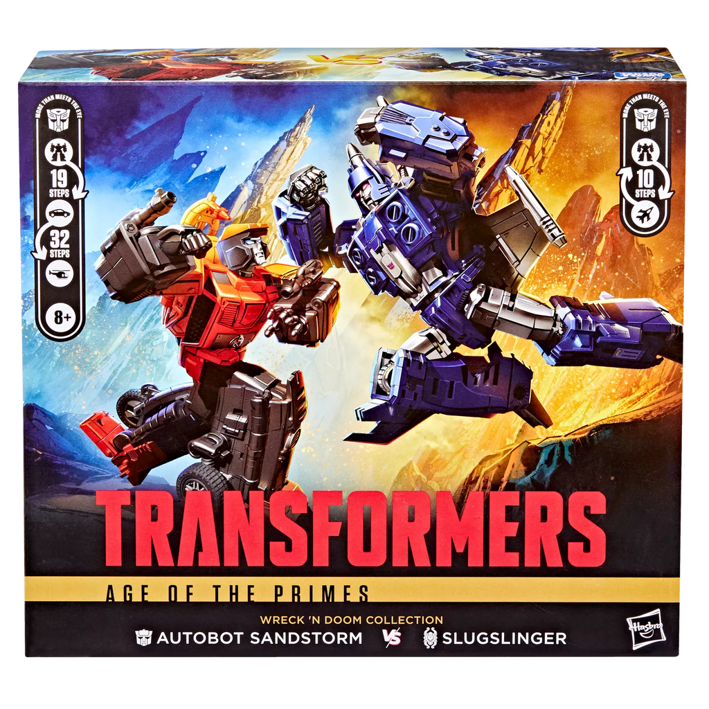 Transformers Age of the Primes Wreck 'N Doom Sandstorm and Slugslinger 2-Pack Action Figure
