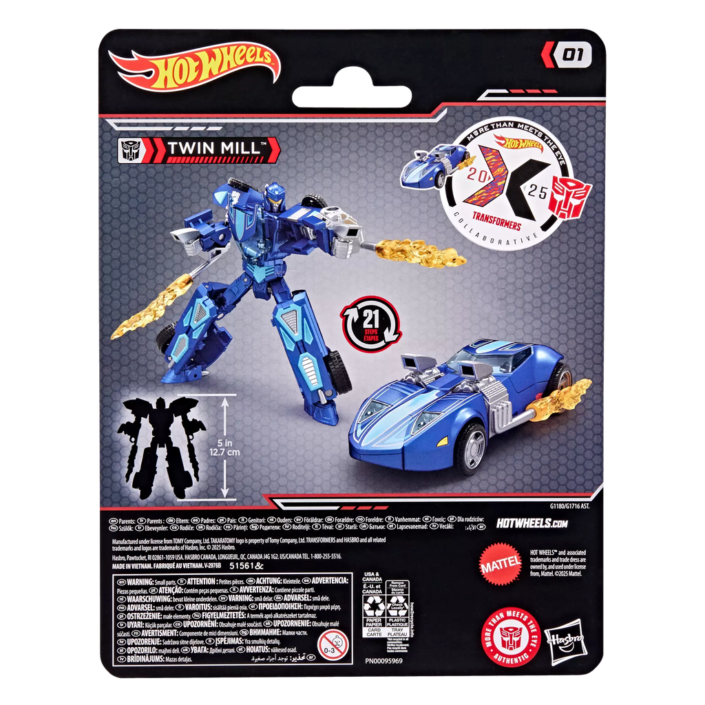 Transformers Collaborative Hot Wheels Twin Mill Action Figure