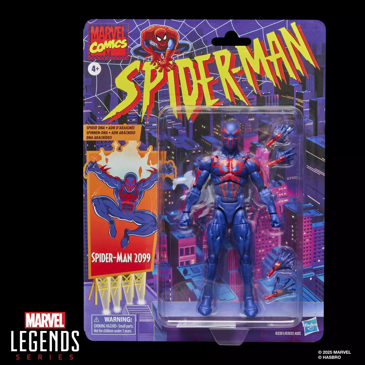 Marvel Legends Vintage Retro Series Spider-Man 2099 Action Figure