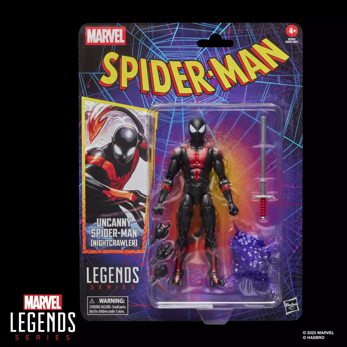 Marvel Legends Vintage Retro Series Uncanny Spider-Man (Nightcrawler) Action Figure