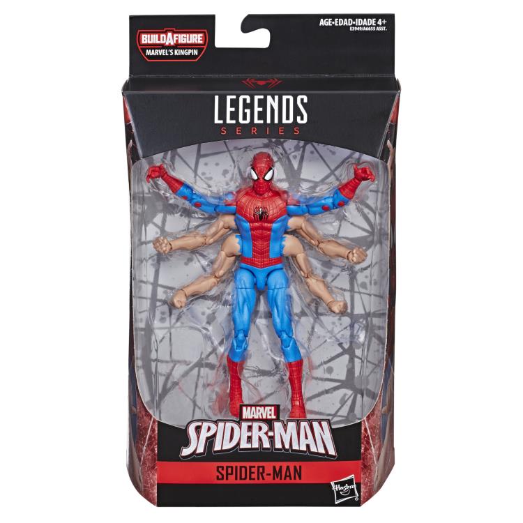 Marvel Legends Spiderman Series Six Arm Spider-Man Kingpin BAF