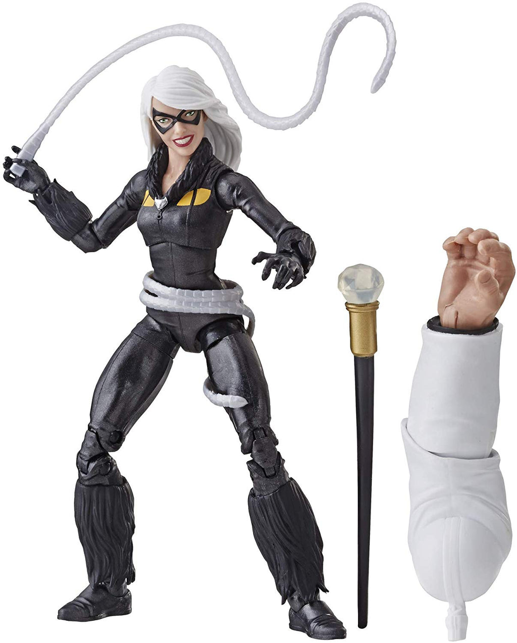 Marvel Legends Spiderman Series Black Cat Kingpin BAF