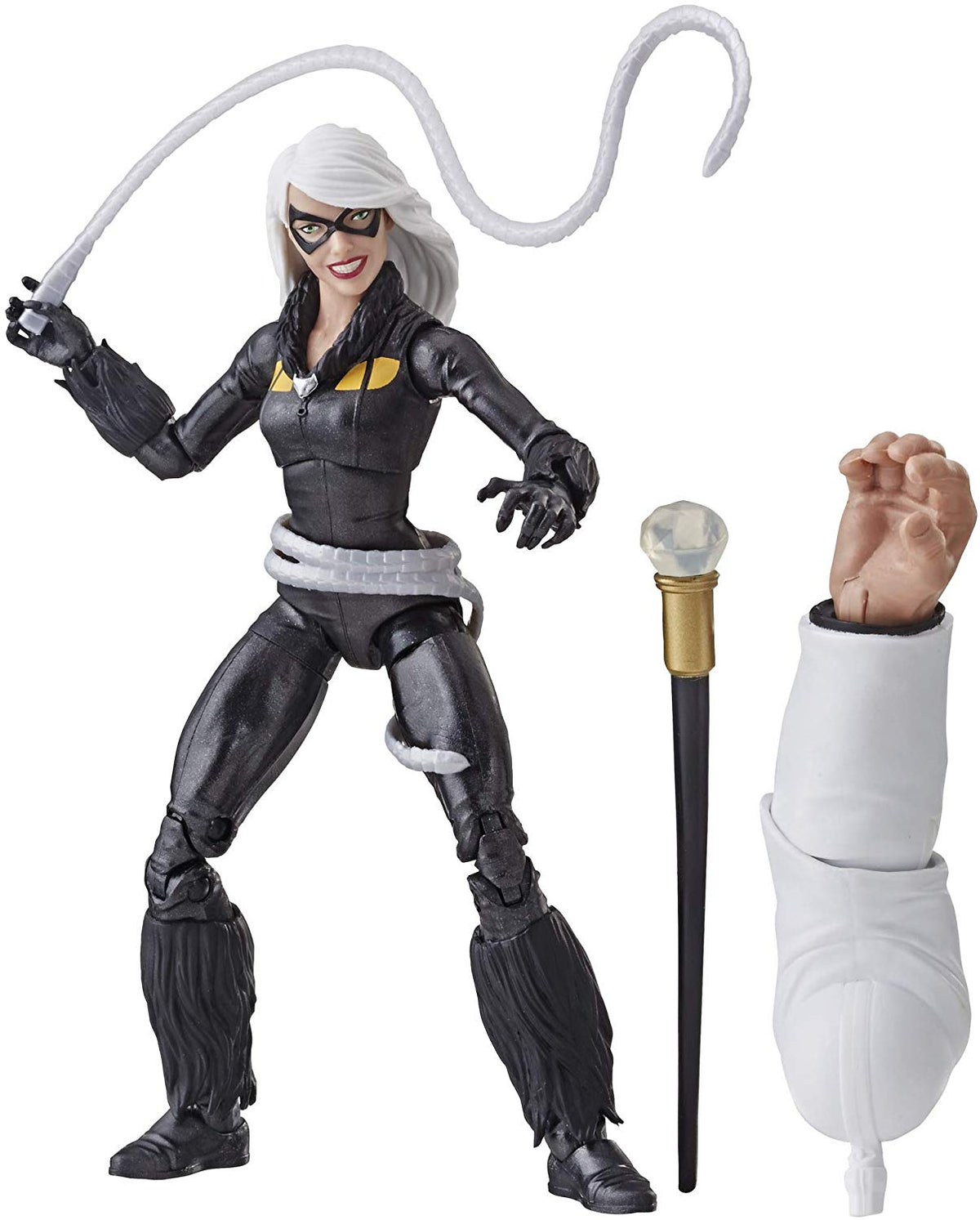 Marvel Legends Spiderman Series Black Cat Kingpin BAF