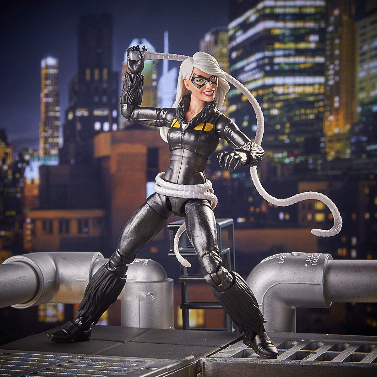 Marvel Legends Spiderman Series Black Cat Kingpin BAF