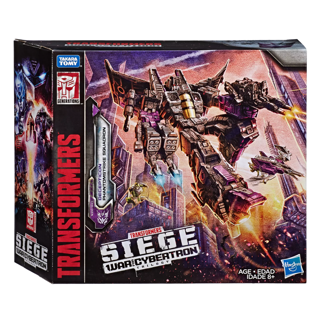 Transformers Generations War For Cybertron: Siege Voyager Decepticon Skywarp Phantomstrike Squadron 4 Pack Final Strike Action Figure WFC-S27