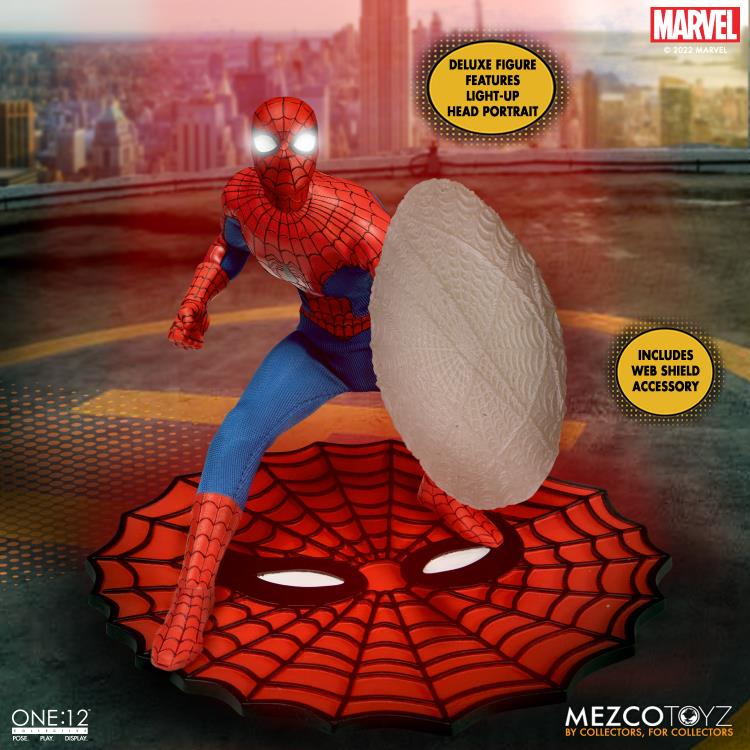 Mezco Toyz ONE:12 Collective: The Amazing Spider-Man Spiderman Deluxe Edition Action Figure