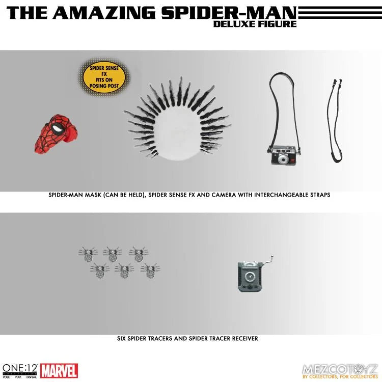 Mezco Toyz ONE:12 Collective: The Amazing Spider-Man Spiderman Deluxe Edition Action Figure