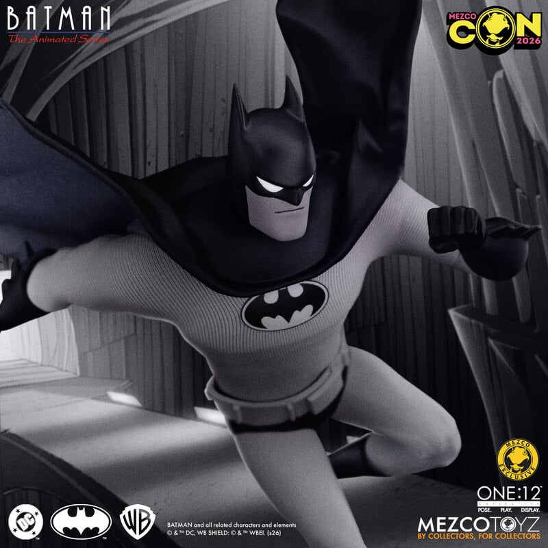 Mezco Toyz ONE:12 Collective Batman: The Animated Series Batman (Noir Edition) Action Figure
