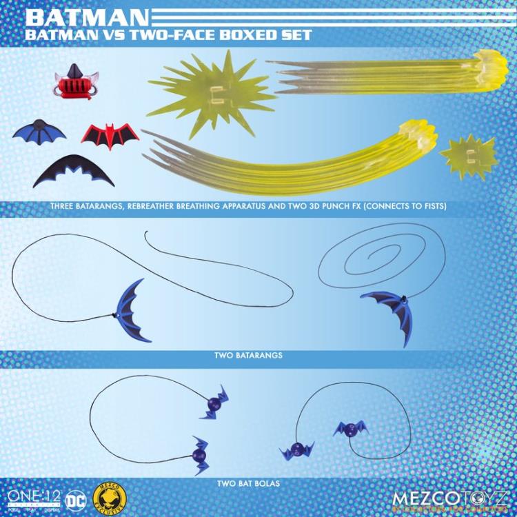 Mezco Toyz ONE:12 Collective: Golden Age Batman vs. Two-Face Exclusive Boxed Set Action Figure