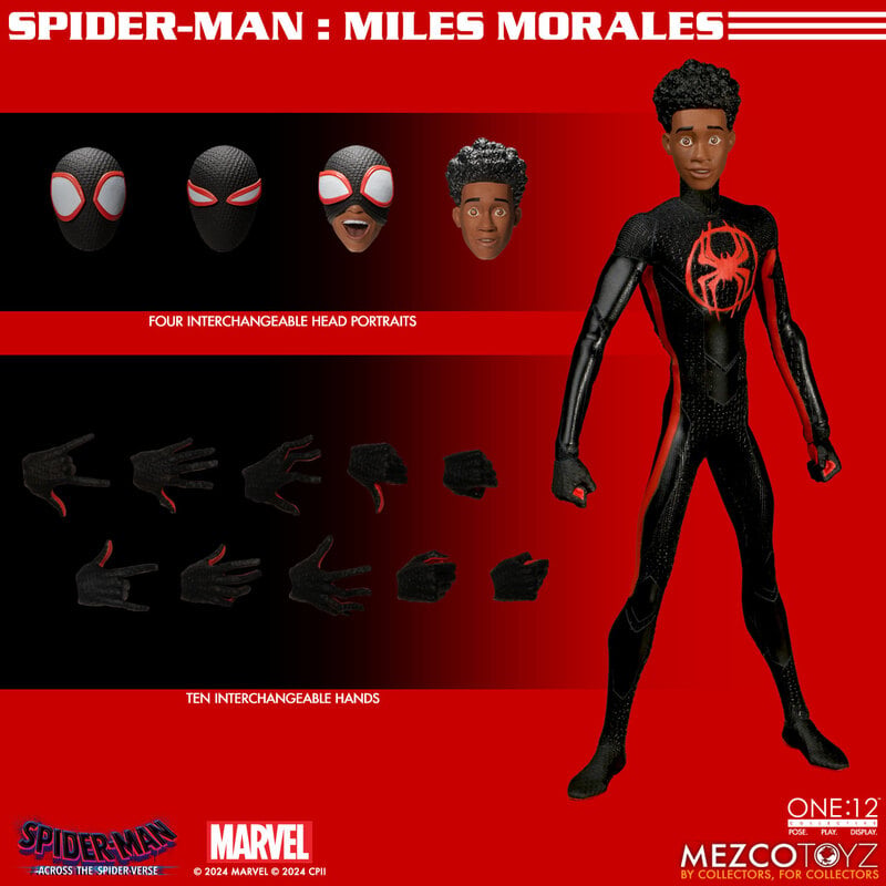 Mezco Toyz ONE:12 Collective Spider-Man Miles Morales Action Figure