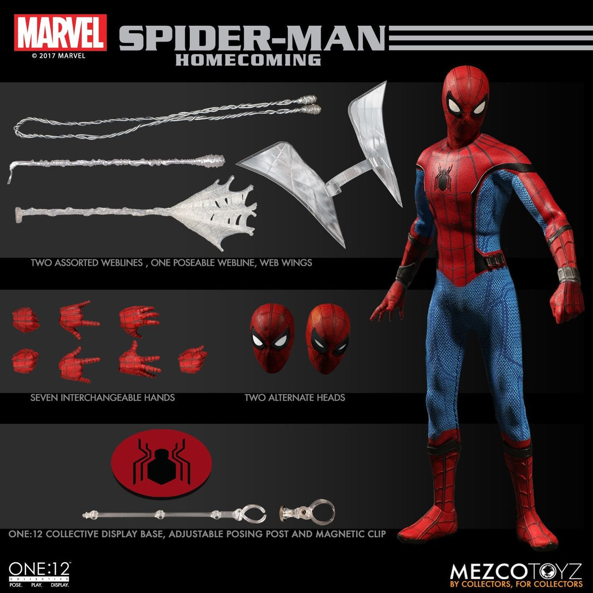 Mezco Toyz ONE:12 Collective: Spider-Man Homecoming Action Figure