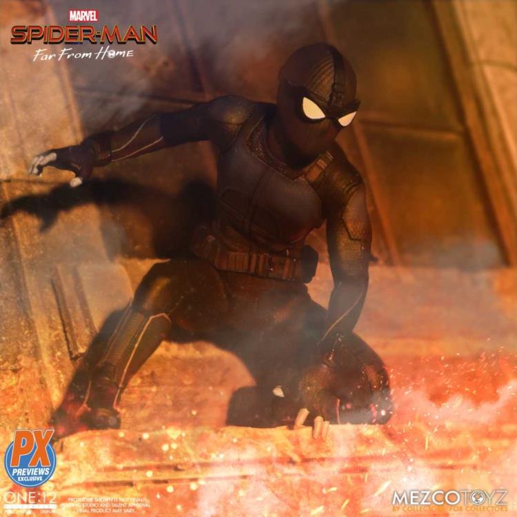 Mezco Toyz ONE:12 Collective Spider-Man (Stealth Suit) PX Preview Exclusive Action Figure