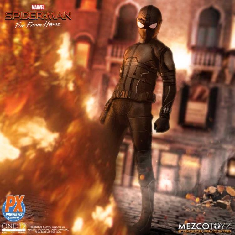 Mezco Toyz ONE:12 Collective Spider-Man (Stealth Suit) PX Preview Exclusive Action Figure