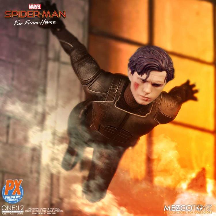 Mezco Toyz ONE:12 Collective Spider-Man (Stealth Suit) PX Preview Exclusive Action Figure