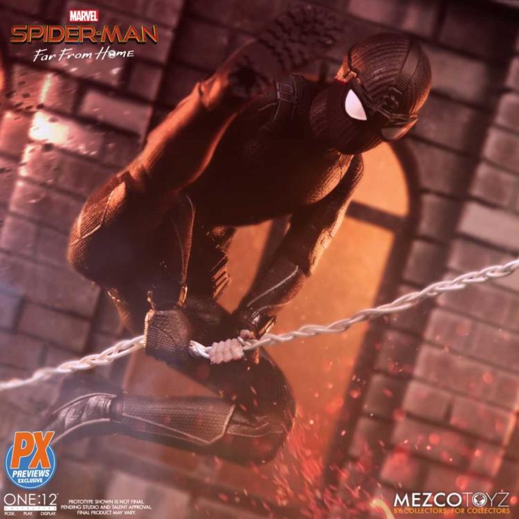 Mezco Toyz ONE:12 Collective Spider-Man (Stealth Suit) PX Preview Exclusive Action Figure
