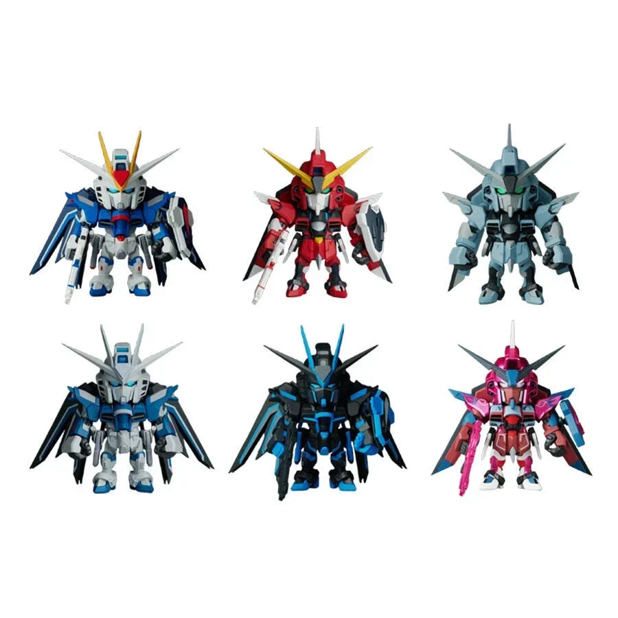 Bandai Gundam Seed Freedom QMSV Mini Rising Freedom and Immortal Justice Gundam Sealed Box Set of 8