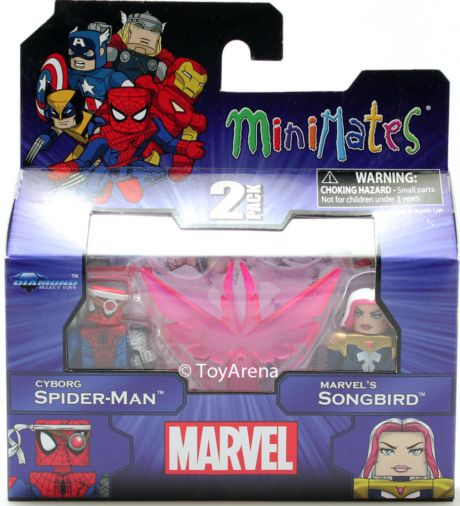 Marvel Minimates Series 50 Cyborg Spider-Man and Marvel's Songbird 2-Pack Action Figure