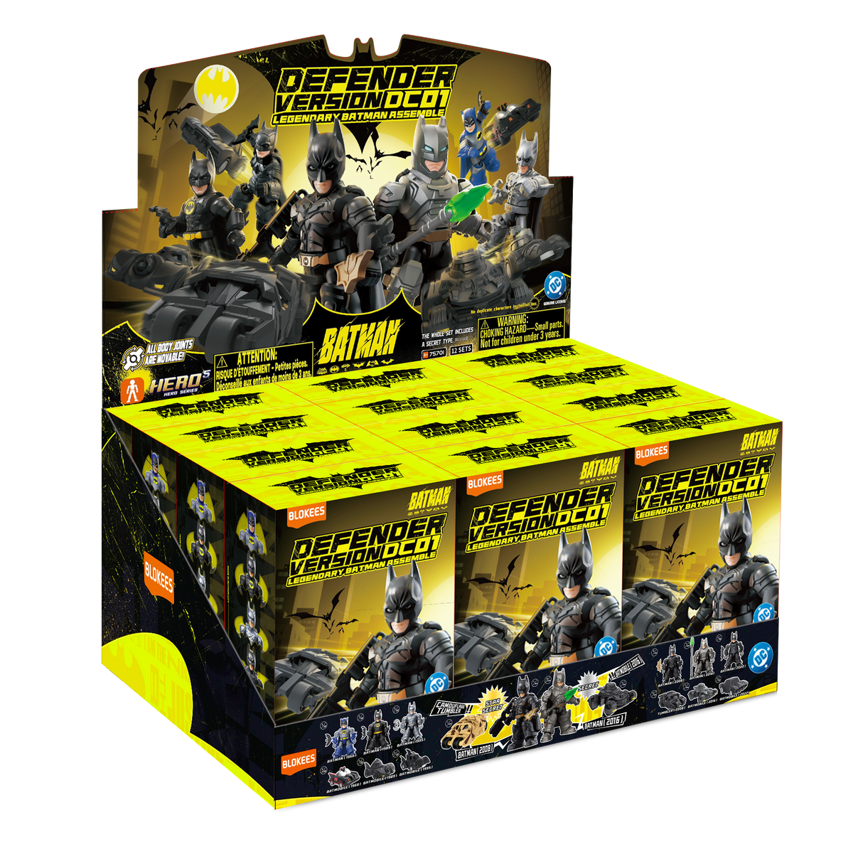 Blokees DC Model Kits Defender Version #01 Legendary Batman Assemble Trading Figure Set of 12