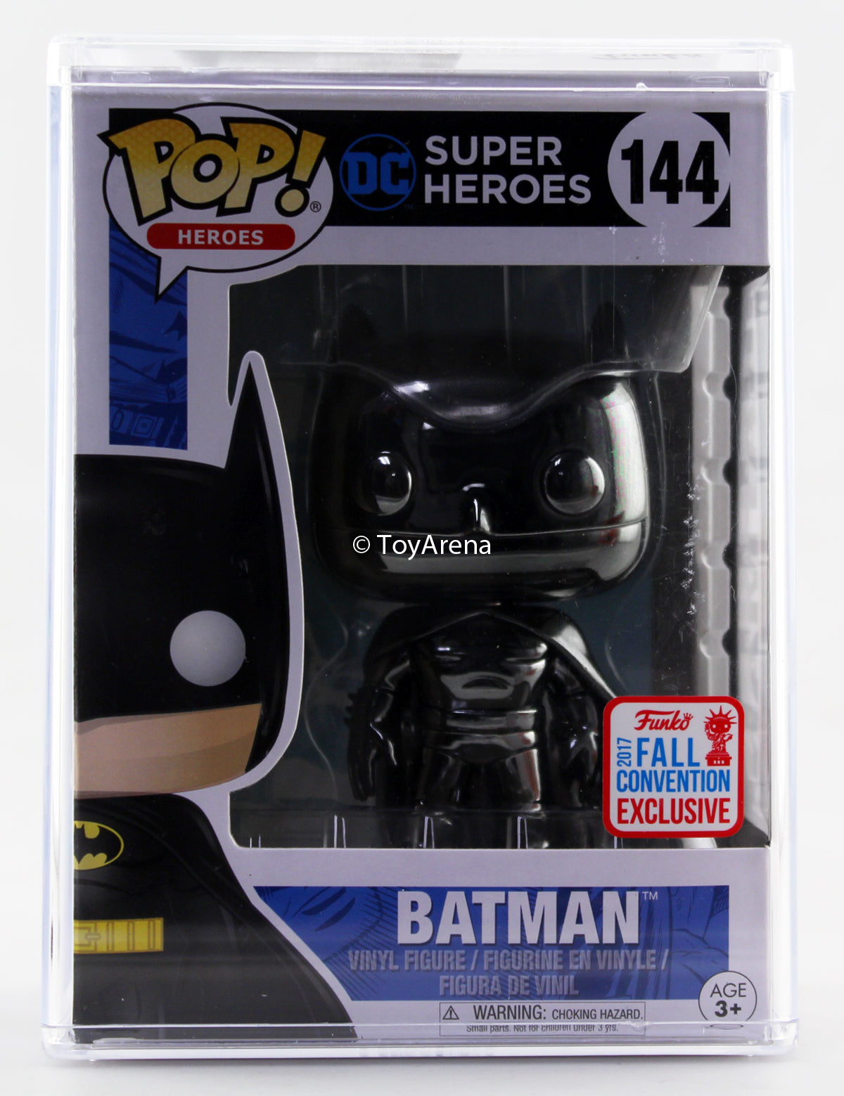 Funko Pop Black Chrome Batman NYCC 2017 Exclusive with Hard Case