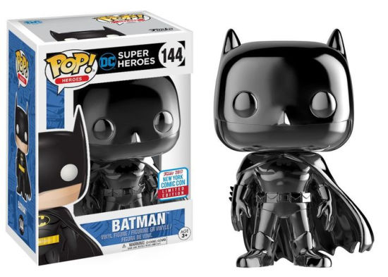 Funko Pop Black Chrome Batman NYCC 2017 Exclusive with Hard Case