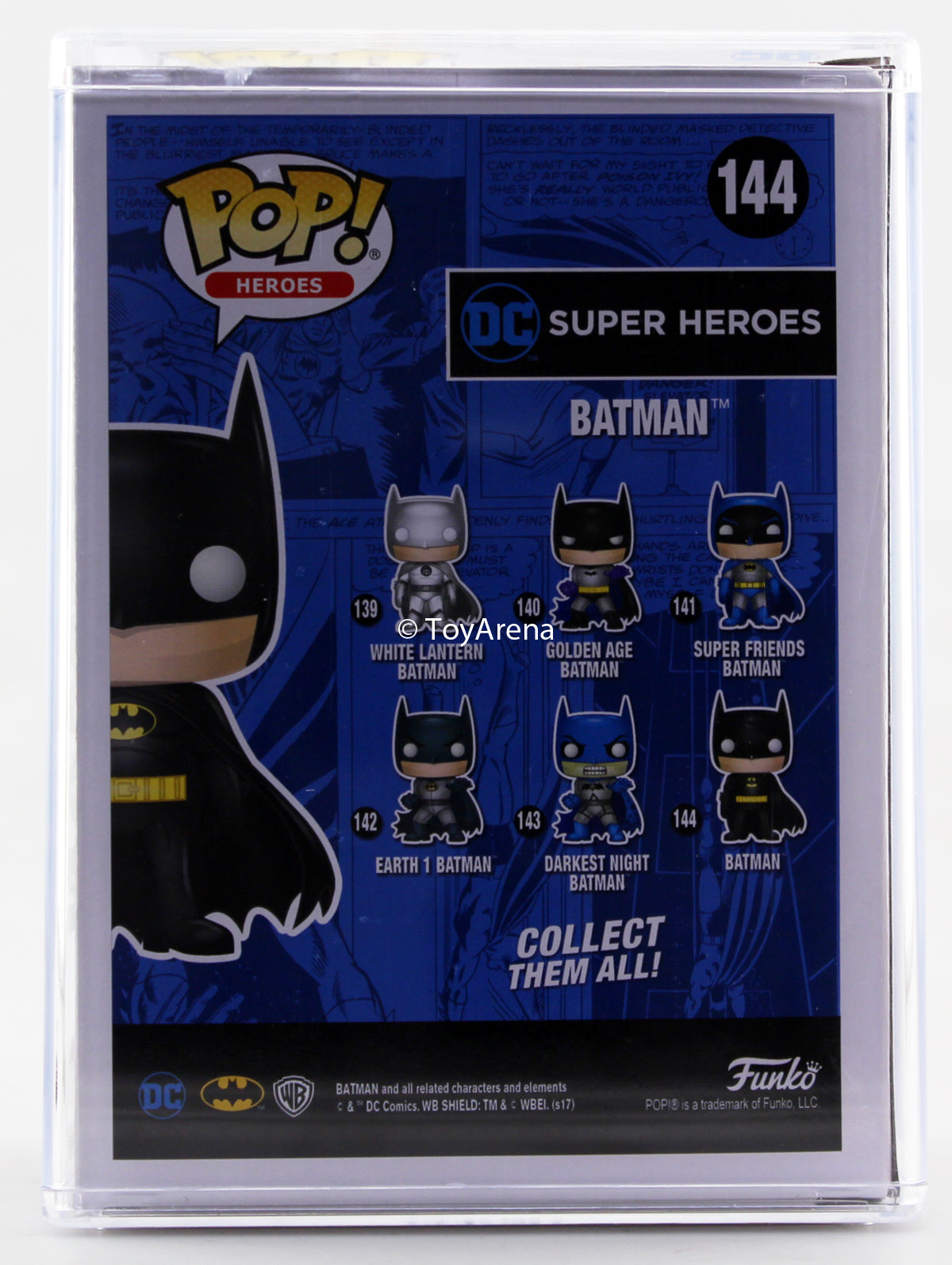 Funko Pop Black Chrome Batman NYCC 2017 Exclusive with Hard Case