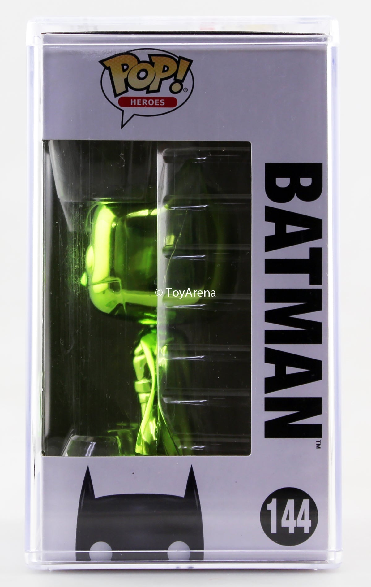 Funko Pop Green Chrome Batman ECCC 2018 Exclusive with Hard Case