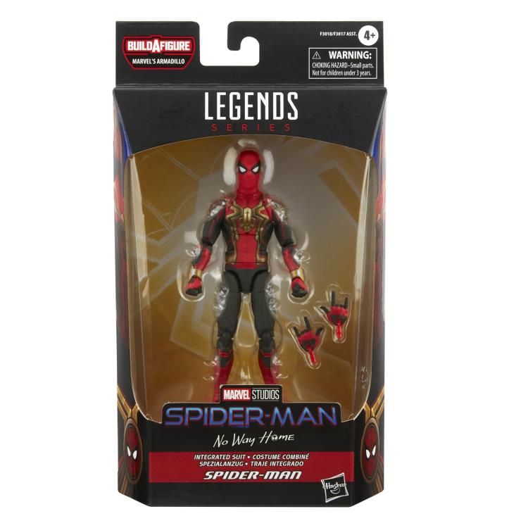 Marvel Legends Spider-Man: No Way Home Wave Integrated Suit Spider-Man (Marvel's Armadillo BAF)