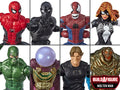 Marvel Legends Spiderman Wave 10 set of 7 BAF Molten Man Action Figures