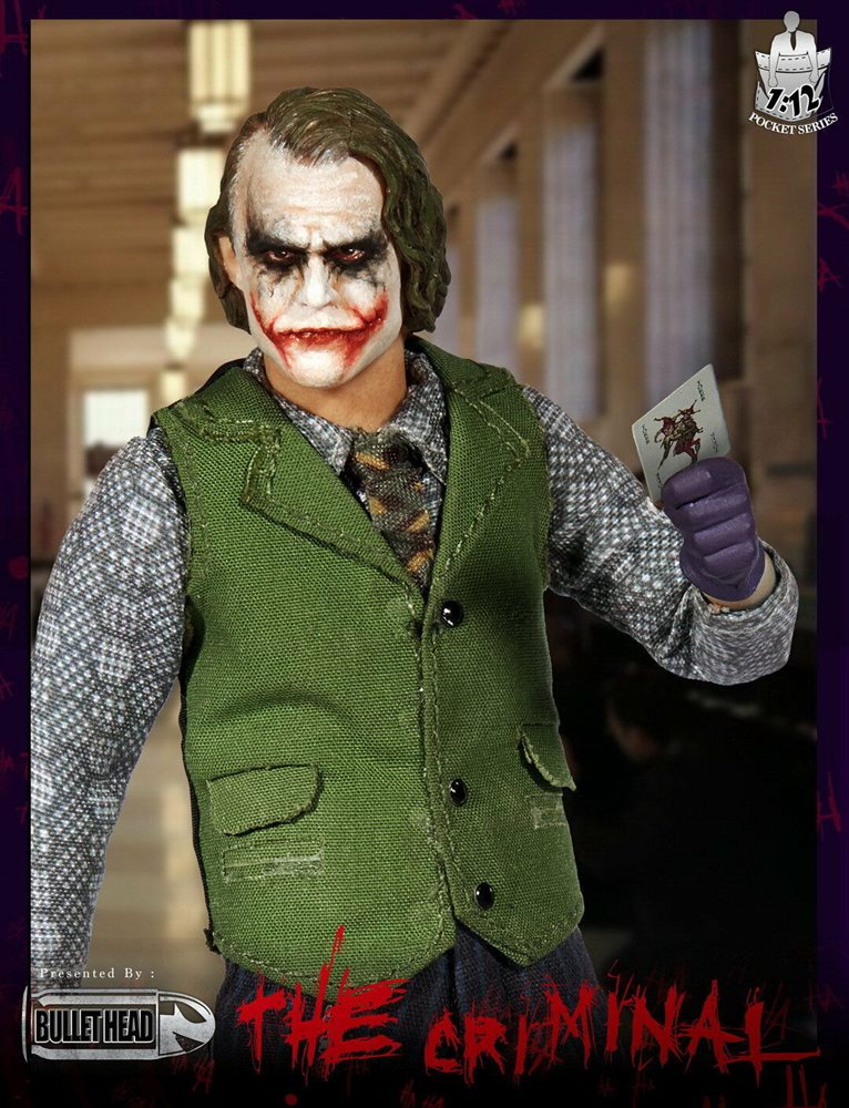 Bullet Head 1/12 BH-001 The Criminal (Batman The Dark Knight Heath Ledger Joker) Figure