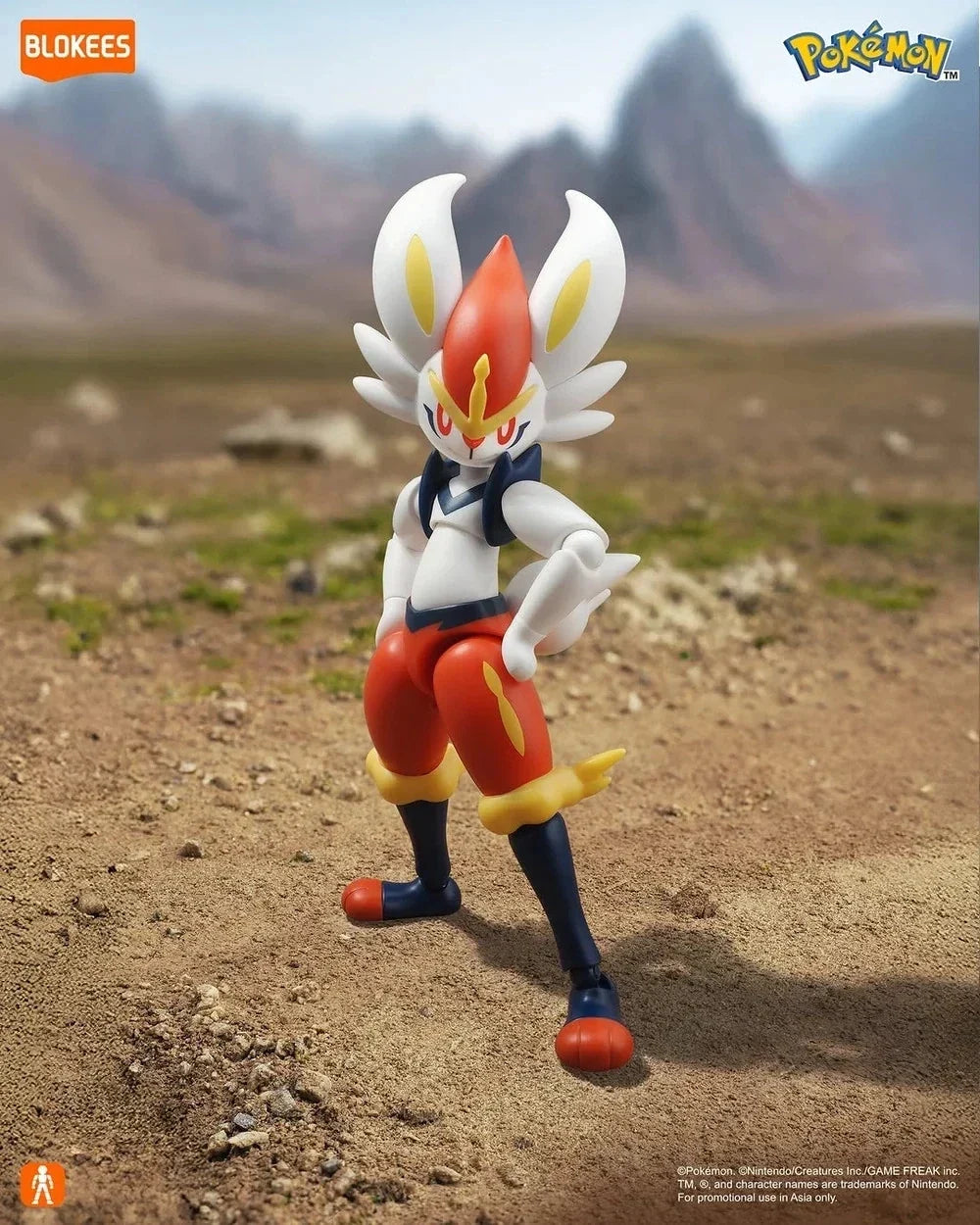 Blokees Pokemon Classic Class CV-L Cinderace Model Kit