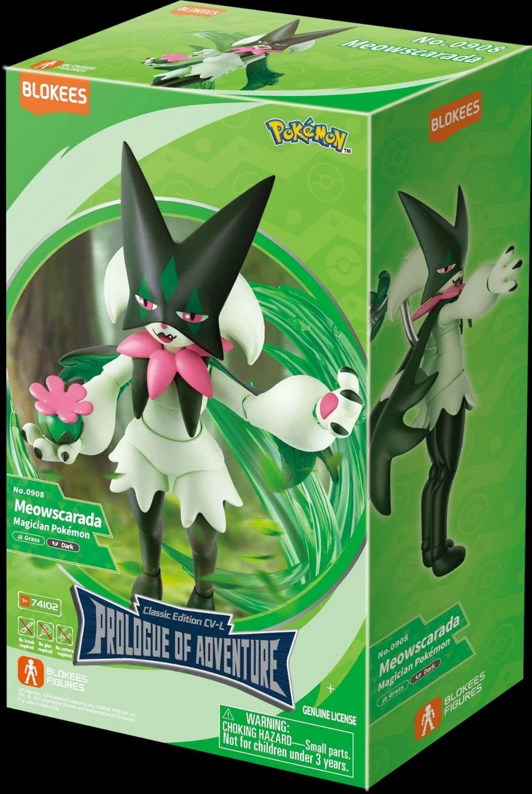 Blokees Pokemon Classic Class CV-L Meowscarada Model Kit