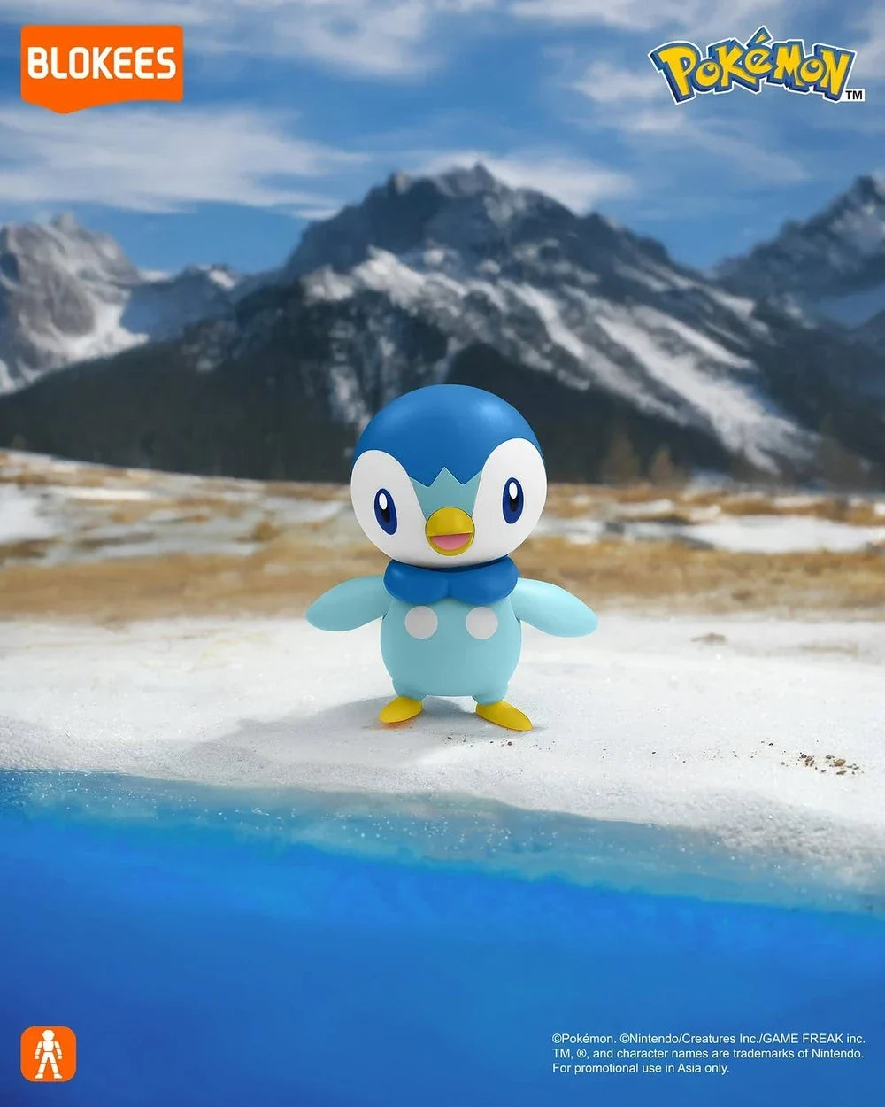 Blokees Pokemon Classic Class CV-S Piplup Model Kit