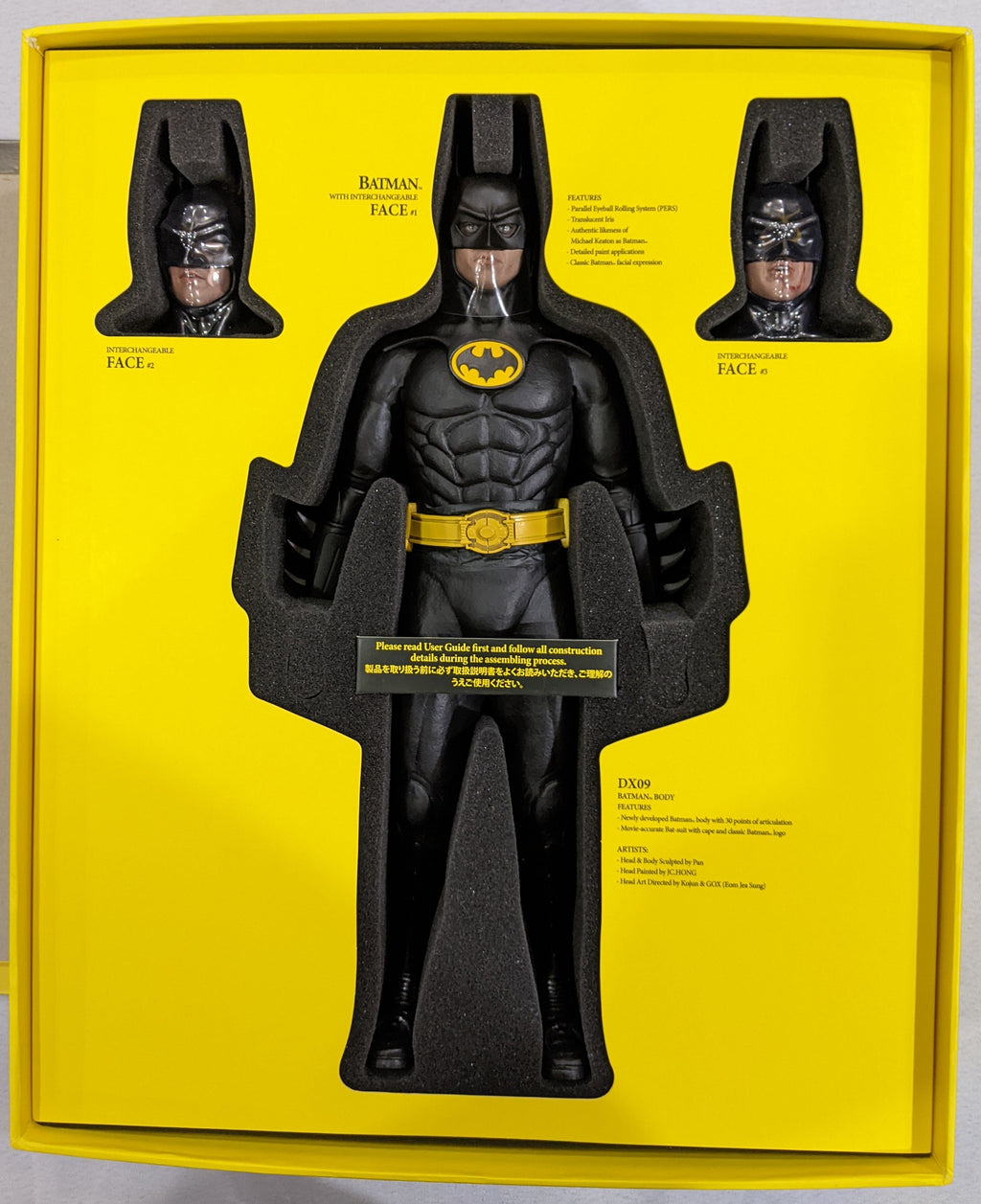 Hot Toys 1/6 1989 Batman Movie Masterpiece Sixth Scale Figure DX09 *Open Box*