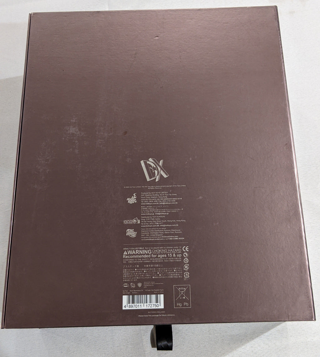 Hot Toys 1/6 The Dark Knight Batman Movie Masterpiece Sixth Scale Figure DX02 *Open Box*