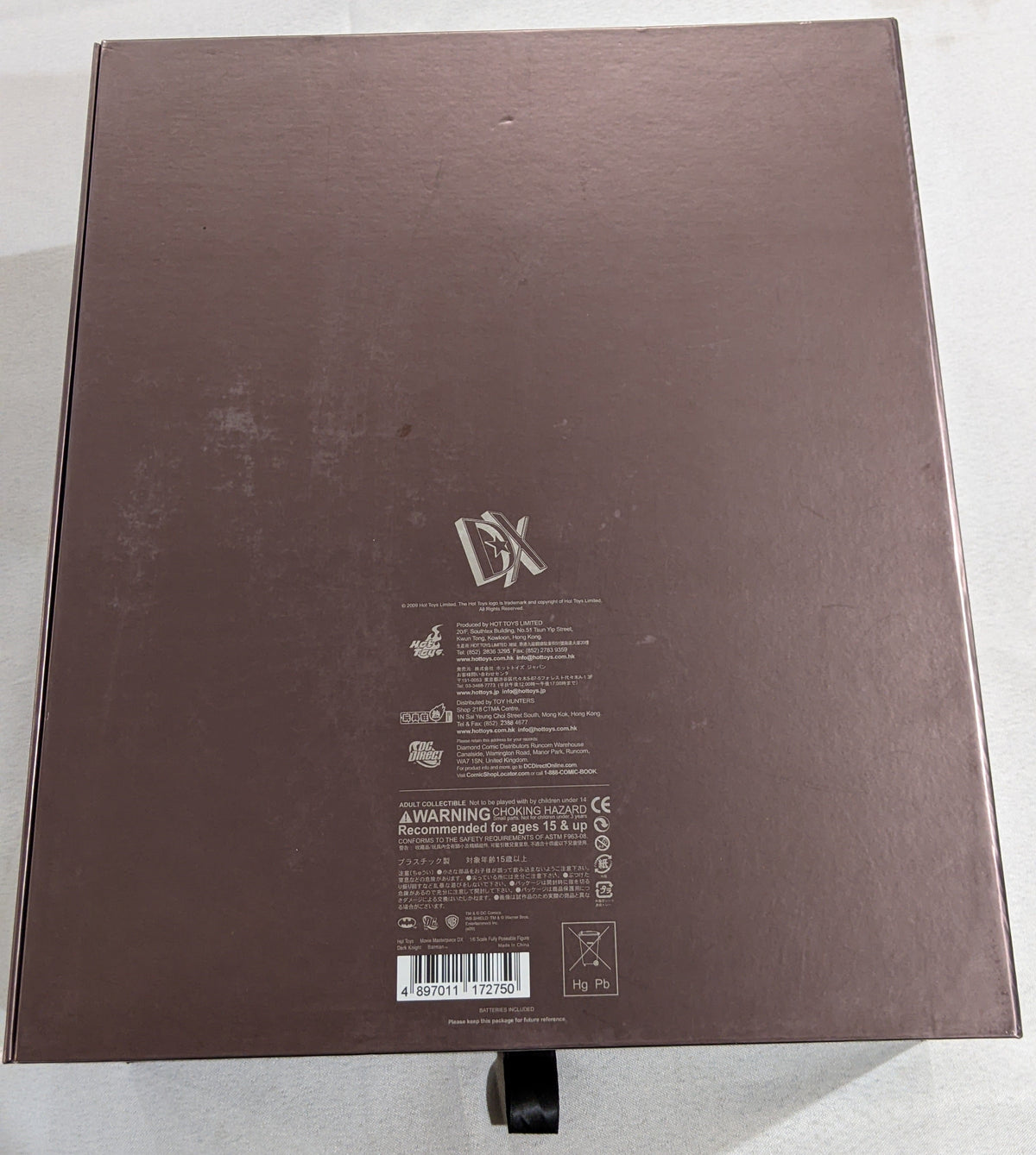 Hot Toys 1/6 The Dark Knight Batman Movie Masterpiece Sixth Scale Figure DX02 *Open Box*