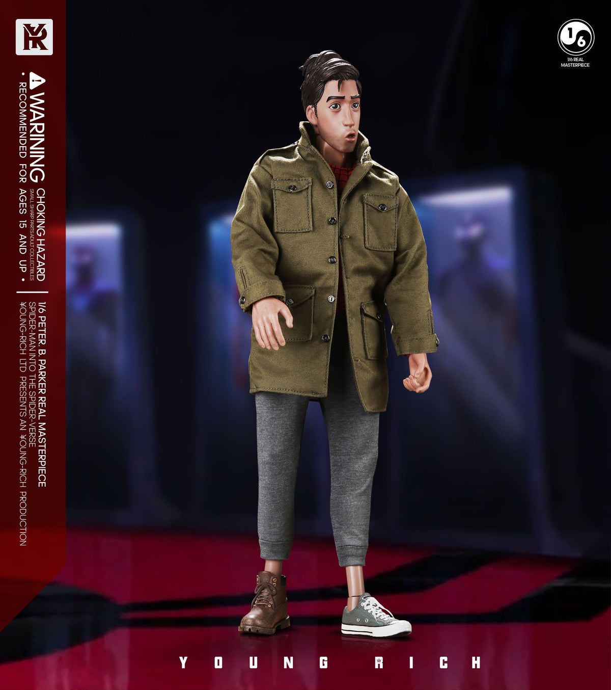Young Rich 1/6 Peter B Parker Casual Wear (Spider-man: Into the Spider-Verse) Sixth Scale Action Figure